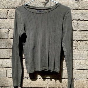Dark green American Eagle long sleeve tee